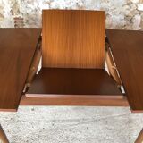 Scandinavian extension teak stretch table in butterfly ephardt by Meredew circa 60's