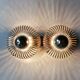 Space age sconce by Andréa Lazzari 70s