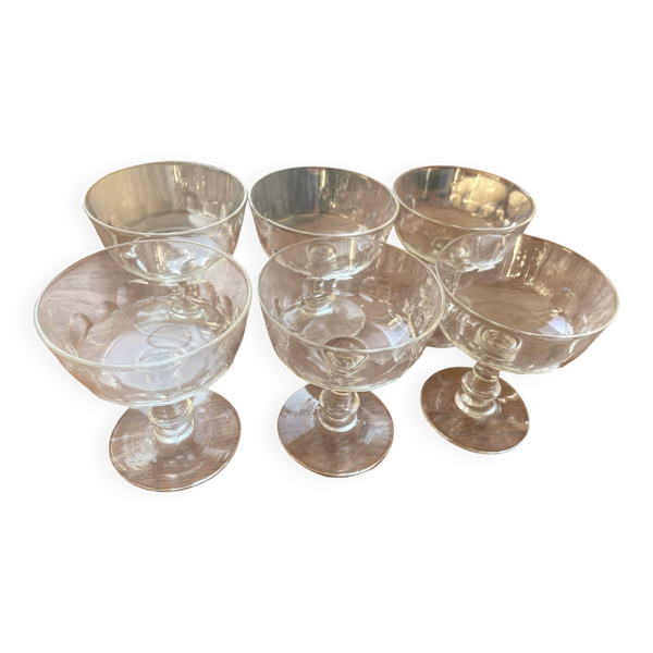 6 petits verres à liqueur/apéritif cristal