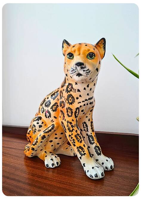 Léopard en céramique – Italie Années 70