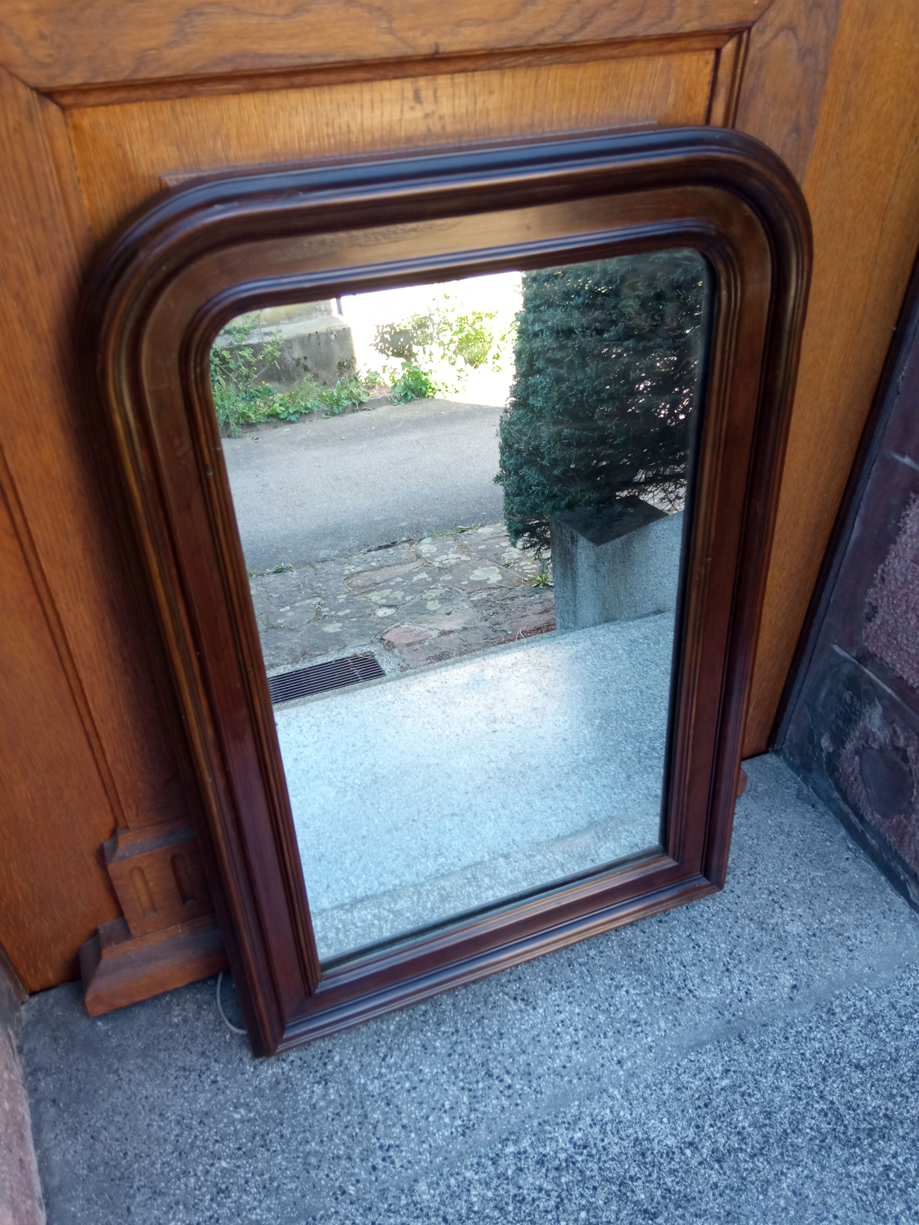 Arched mirror of napoleon III period and style - 82 x 55 cm