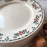 Six dinner plates Earth iron Choisy the King