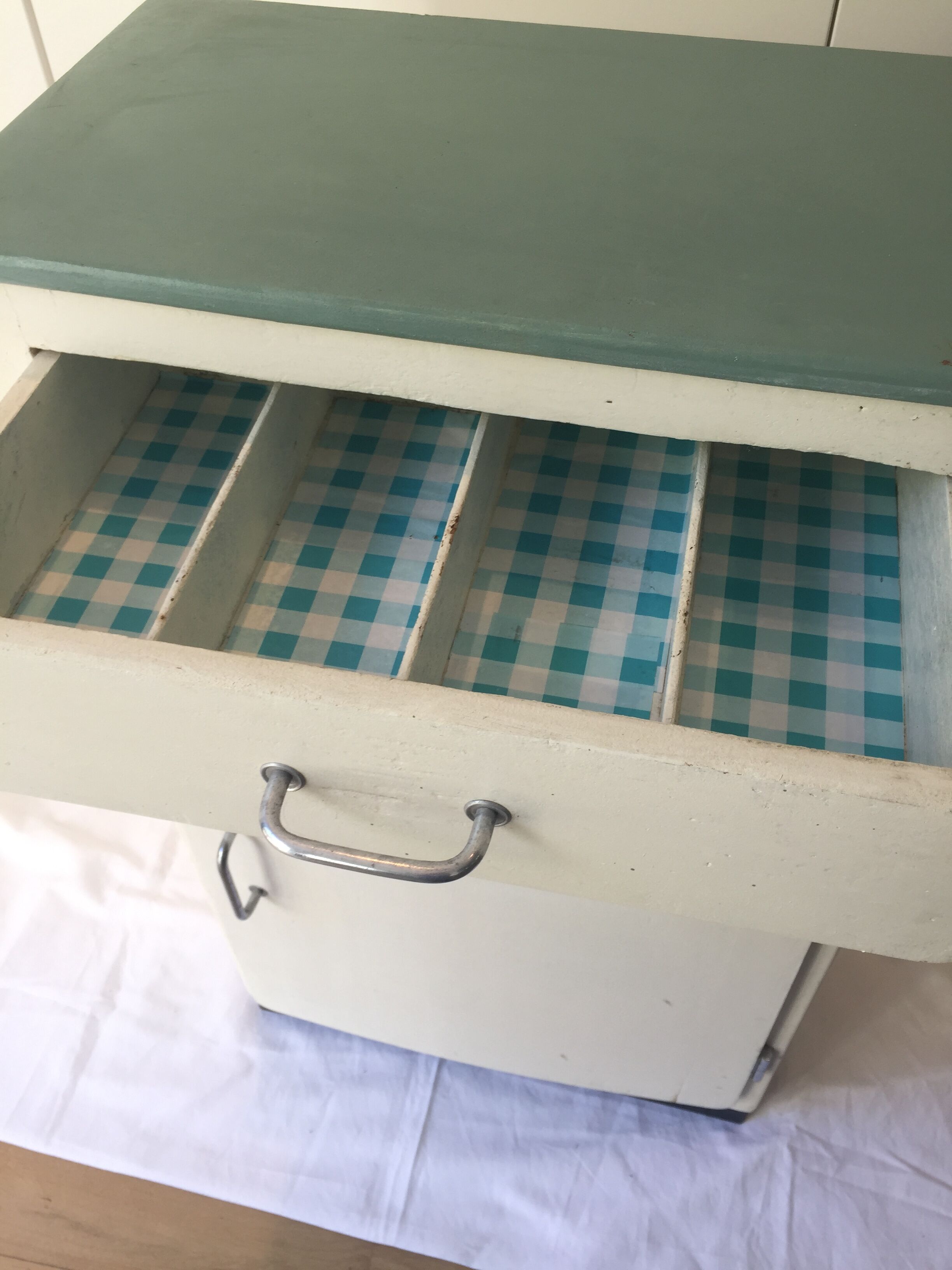 Vintage wooden storage cabinet