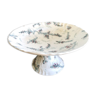 Plat  Compotier porcelaine Longwy