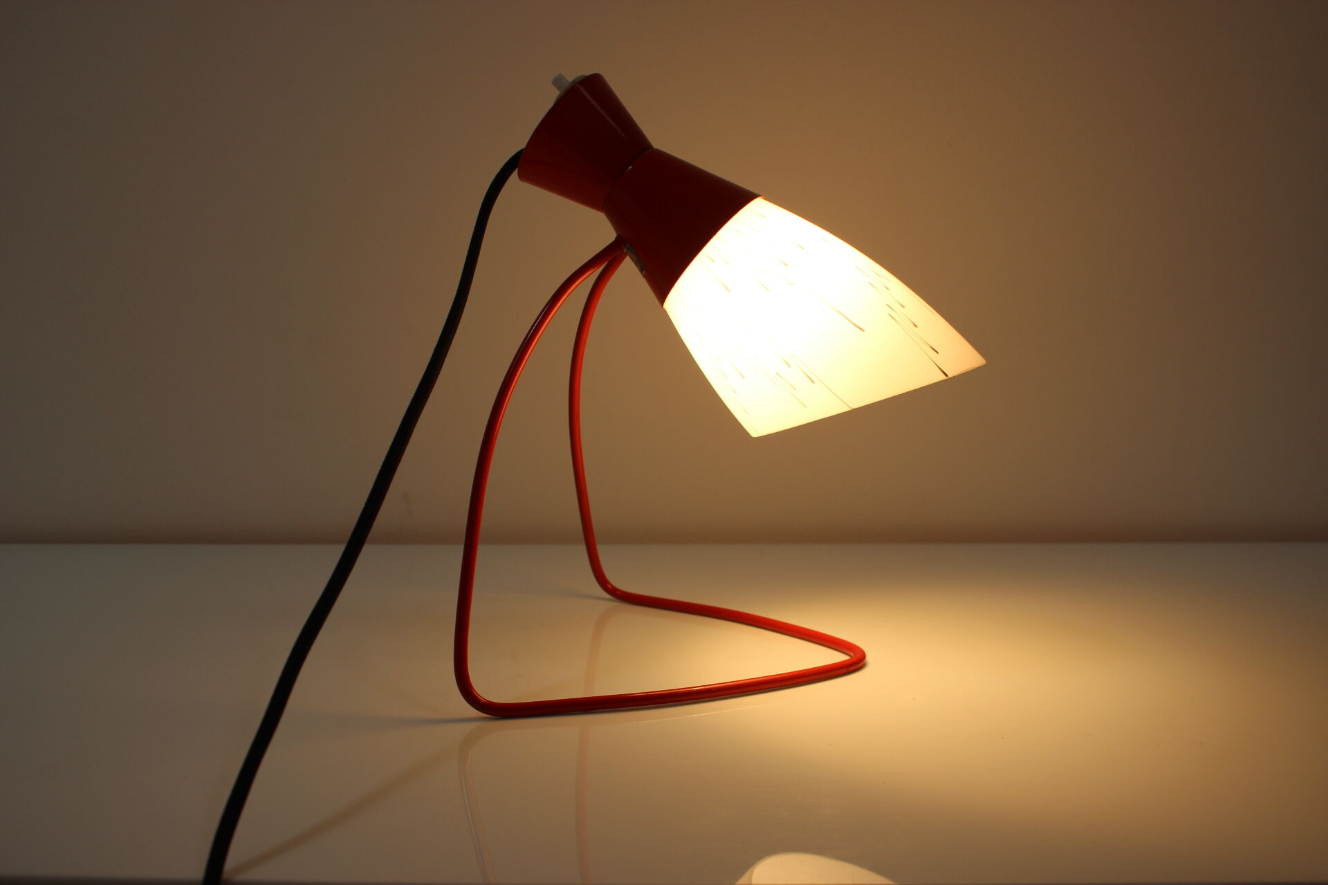 Mid-century table lamp designed by Josef Hurka for Napako, 1960's.