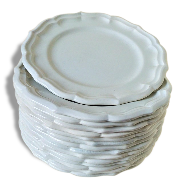 Series of 15 dinner plates in Gien