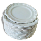 Series of 15 dinner plates in Gien