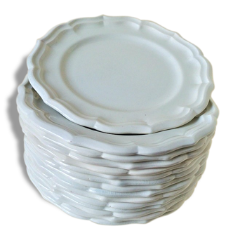 Series of 15 dinner plates in Gien