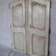 Pair of Louis XV period walnut and ash cabinet doors