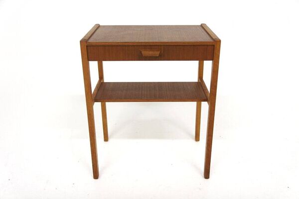 Table de chevet scandinave en teck, Suède, 1960