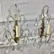 Pair of Wall Lamp Bronze And Crystal 1 Light