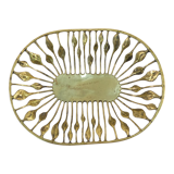 Vintage bronze fruit basket design austrian year 50