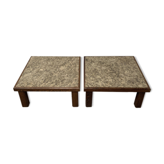 Brutalist coffee tables, set of 2