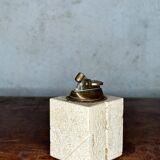 Travertine table lighter