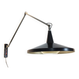 Gispen Panama Wall Lamp No. 4050 by Wim Rietveld & André Cordemeyer – Black