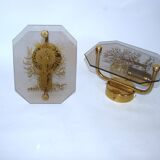 Brass wall sconces 1980s