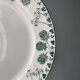 Lot de 12 assiettes plates XIXème Boch Frères Keramis, modèle Trifolium
