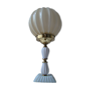 Lampe art déco blanche