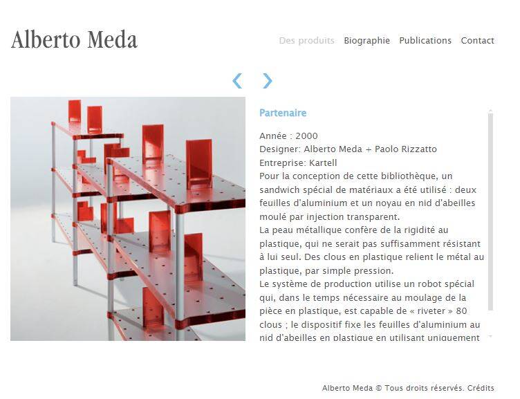 Alberto Meda and Paolo Rizzatto for Kartell desk