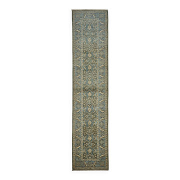 Turkish Handknotted Wool Oushak Rug 94 cm x 440 cm