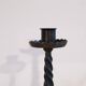 Pair of brutalist hammered iron candlesticks 1960