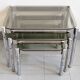 Suite de 3 tables gigognes vintage 1970