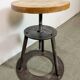 Black Industrial Workshop Swivel Stool, 1960s