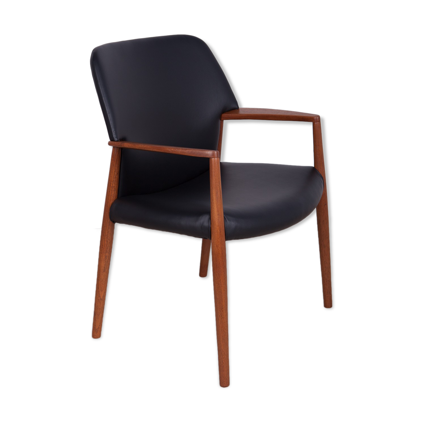 Mid-Century Armchair by A. B. Madsen & E. Larsen for Fritz Hansen, 1950s