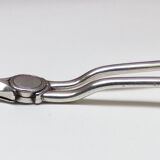 Silver metal grape chisel with punches
