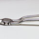Silver-plated metal grape scissors with stamps