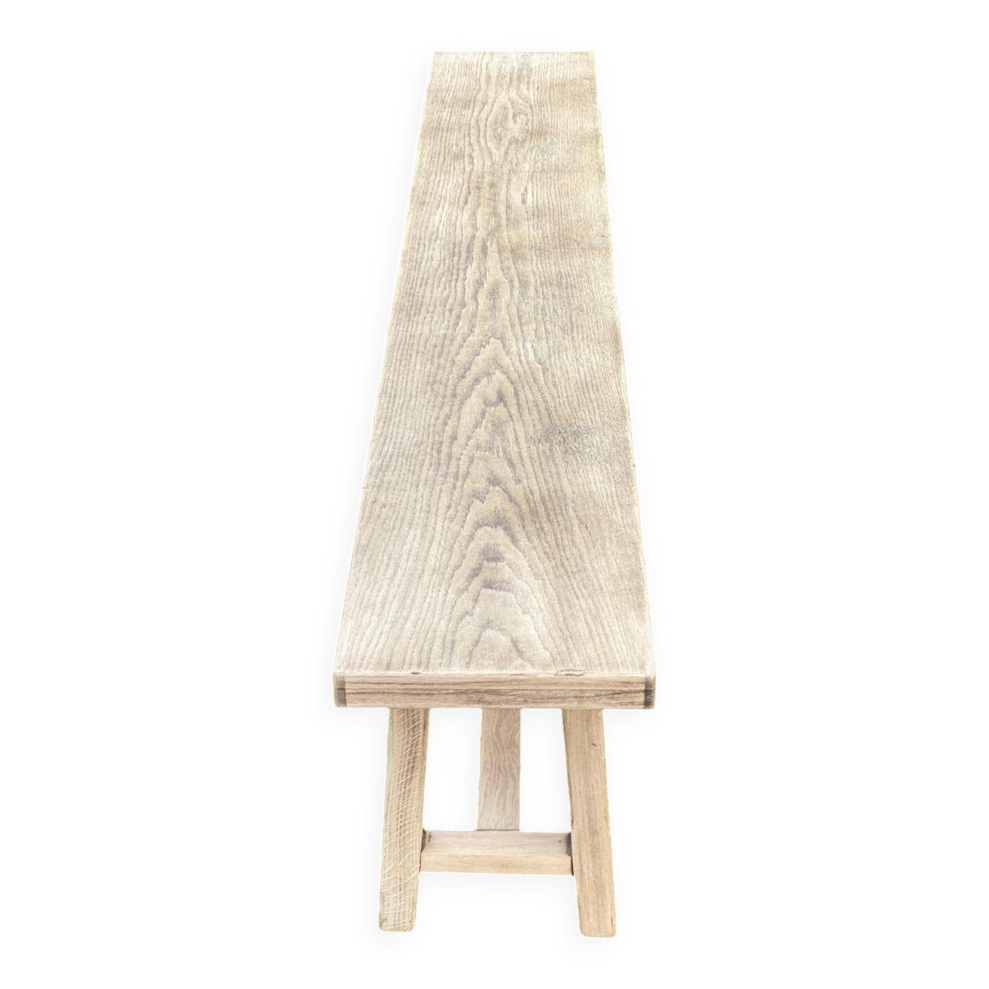 Renovated oak farm bench from the 20th century, 180cm.