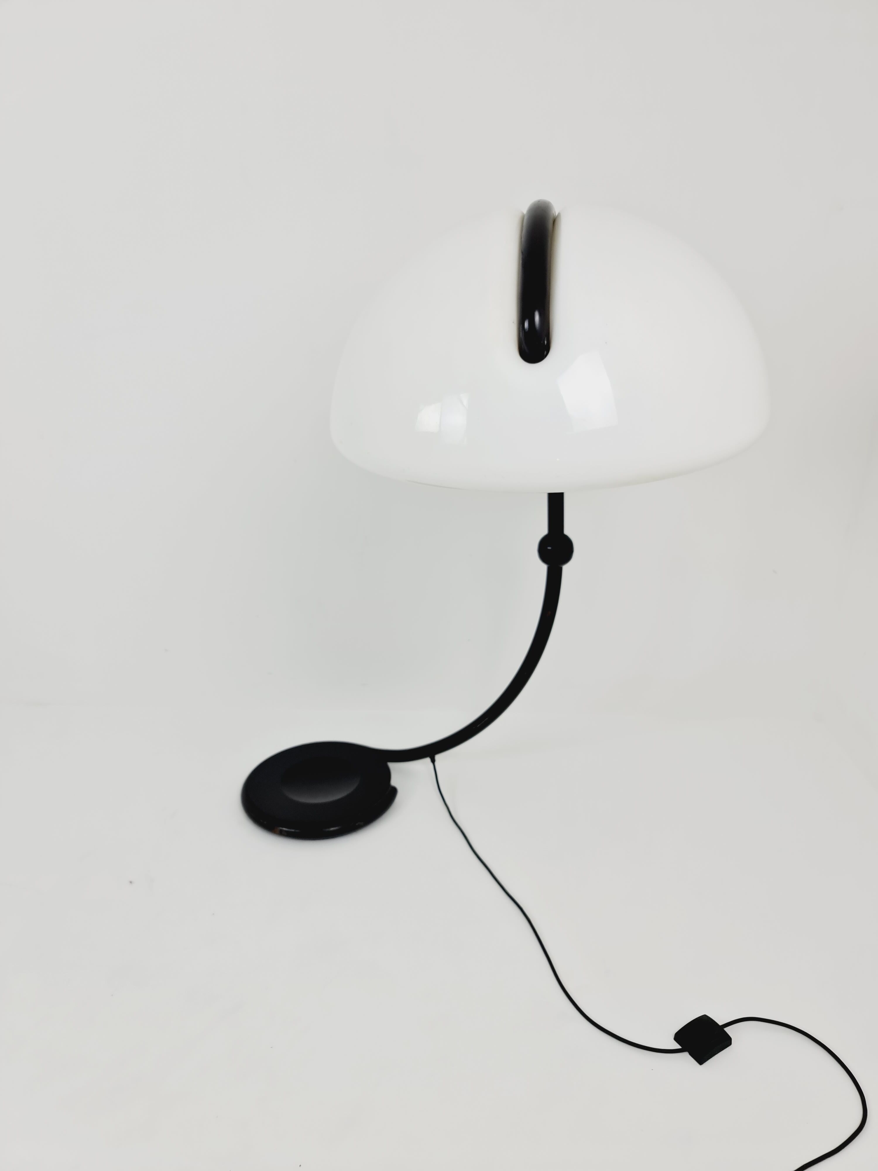 Serpentine floor lamp by Elio Martinelli for martinelli luce, 1970s