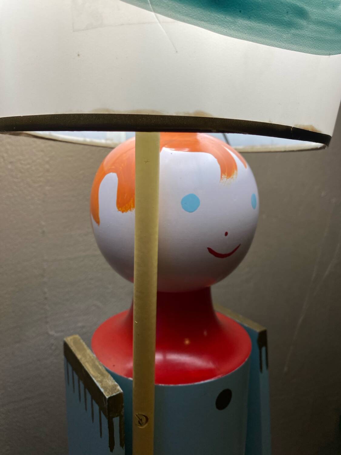 Vintage soldier floor lamp Suzanne bonnichon