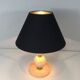 Travertine and brass lamp