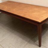 Large Scandinavian teak coffee table from the 60s