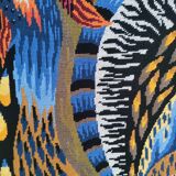 handmade "Aurore" rooster tapestry from the 1970s