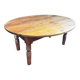 Oval drop-leaf coffee table