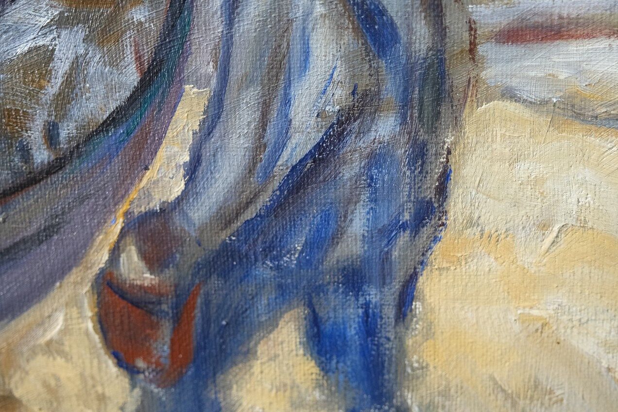 Swedish modern painting, 1970s Börje Nettelbring (1913-1986). oil on canvas. framed.