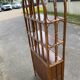 Étagère concave vintage large rotin et osier