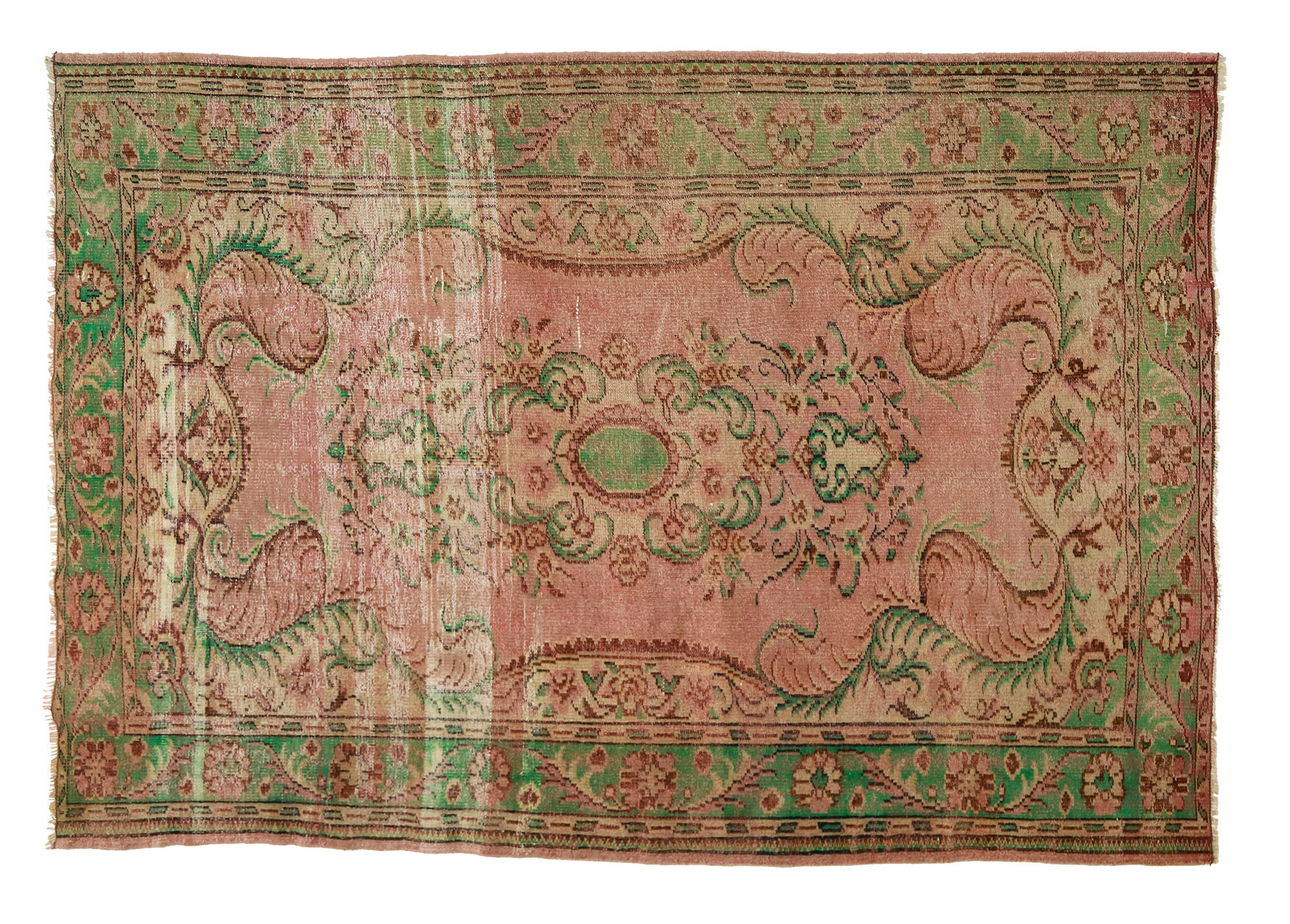 Anatolian handmade vintage rug 289 cm x 204 cm