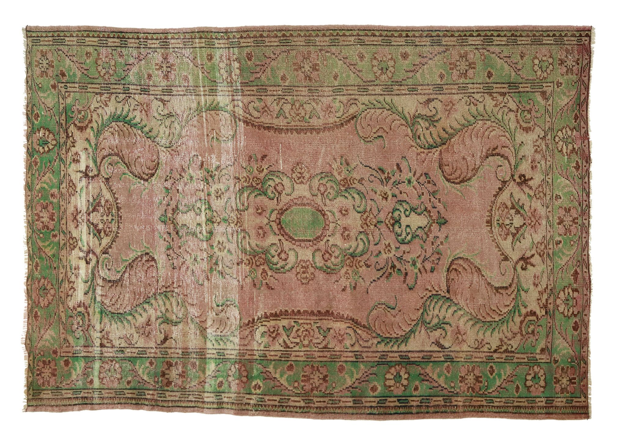 Anatolian handmade vintage rug 289 cm x 204 cm