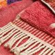 Berber mr4015 beni mrirt handwoven rug from morocco, geometric - red / orange