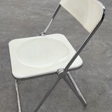 Plia lucite folding chairs Giancarlo Piretti for Castelli set of four