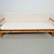 Daybed en pin scandinave moderne, années 1970
