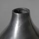 Vase bulbe en aluminium poli, moyen