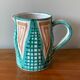 Robert Picault enamelled earthenware pitcher in Vallauris