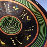 Glazed terracotta bowl, Savoy pottery from Marnaz, 20th century
