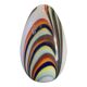 Contemporary Murano-Style White Egg Lamp with Multicoloured Reeds