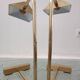 Lampes a contrepoids en laiton France 1960s