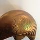 Flamingo or golden brass crane from the vintage 70's